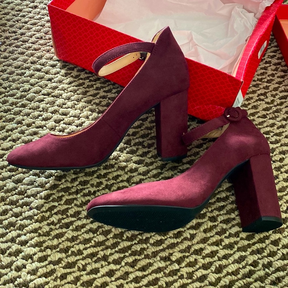 NWT! Burgundy Kelly & Katie Riya Pumps - 8.5